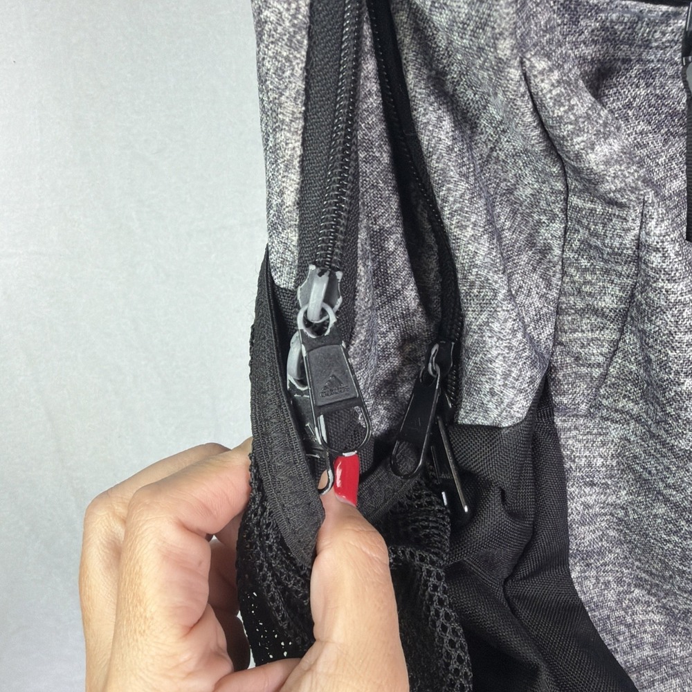Adidas Grey Soccer Backpack Athletic Sports Bag Durable Lightweight Travel Gear - Picture 11 of 12